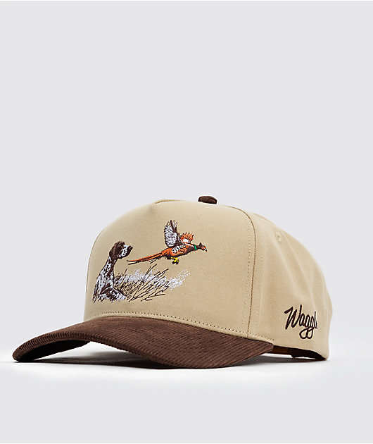 Waggle Upland Tan & Brown Snapback Hat