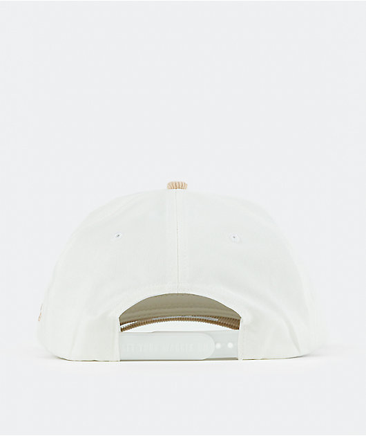 Waggle Whitetail White & Beige Snapback Hat
