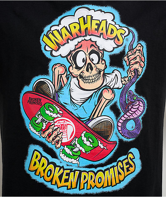 Warheads x Broken Promises Sour Grab Black T-Shirt