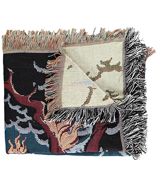 Warm People Brimstone Black Blanket
