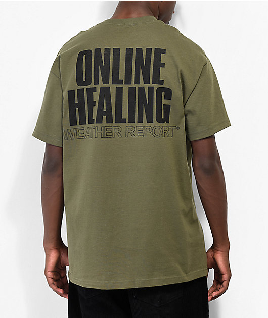 Weather Report Healing Green T-Shirt