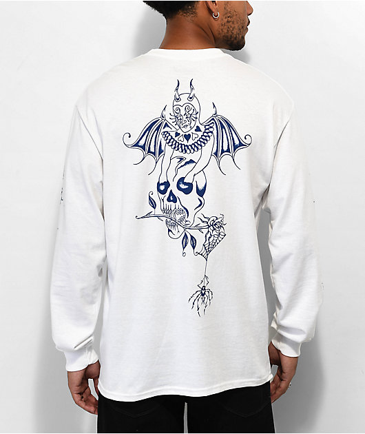 Welcome Angel White Long Sleeve T-Shirt | Zumiez