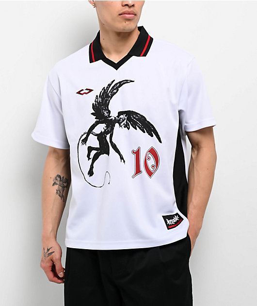 Welcome Angel White Soccer Jersey
