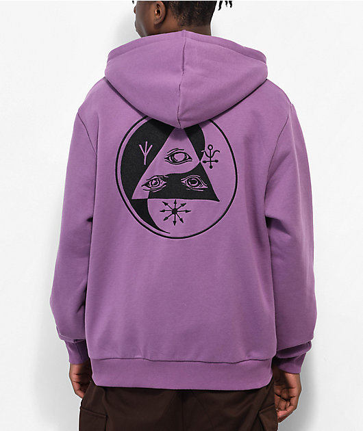 Welcome Balance Purple Zip Hoodie Zumiez