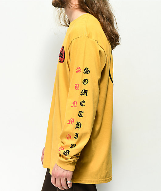 mustard long sleeve tee