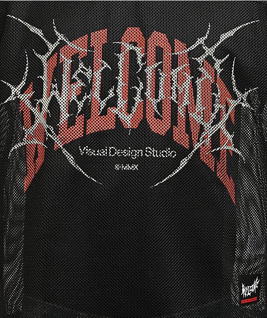 Welcome Black Mesh Football Jersey