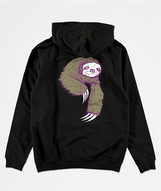 Welcome Boys Sloth Black Hoodie