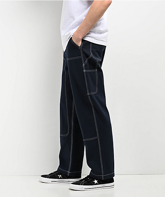 Welcome Brace Dark Sapphire Double Knee Carpenter Pants | Zumiez