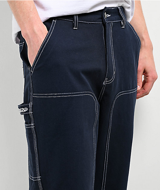 Welcome Brace Dark Sapphire Double Knee Carpenter Pants | Zumiez