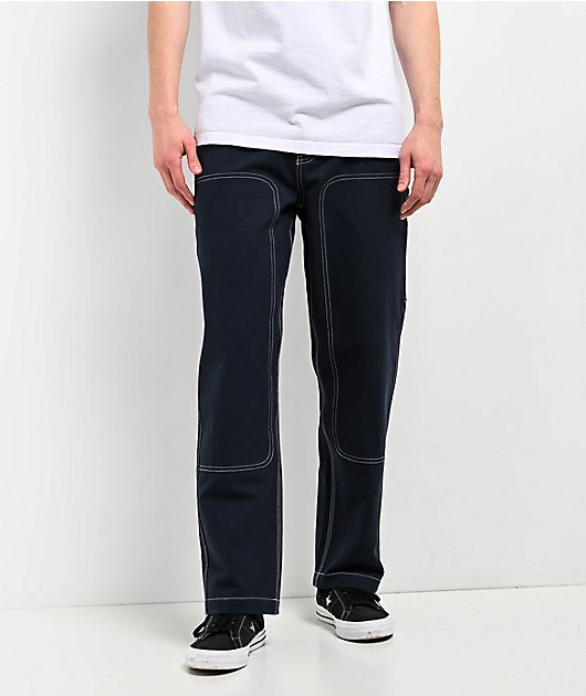 Welcome Brace Dark Sapphire Double Knee Carpenter Pants | Zumiez