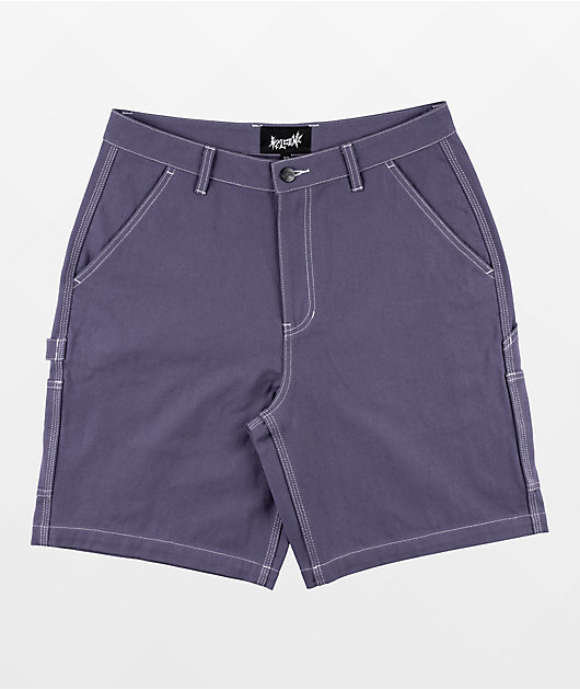Welcome Brace Purple Carpenter Shorts | Zumiez