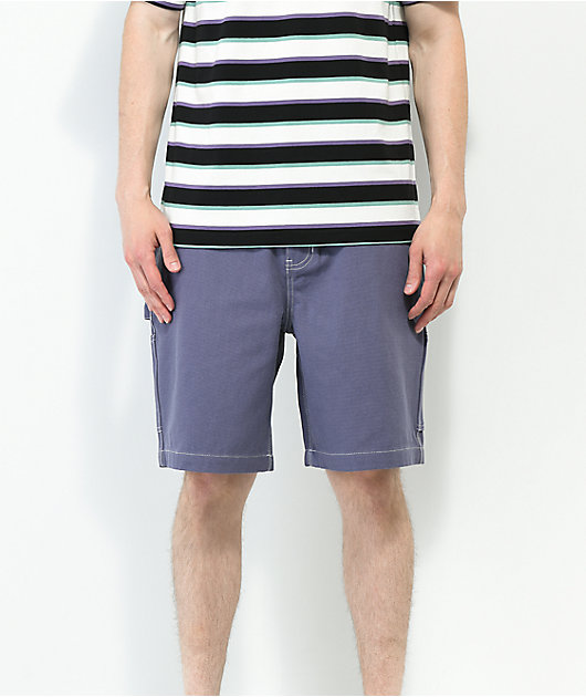 Welcome Brace shorts tipo carpintero morados