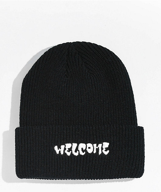 Welcome Bubble Gorro blanco y negro