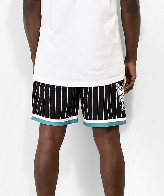 Welcome Butterfly Black Mesh Basketball Shorts