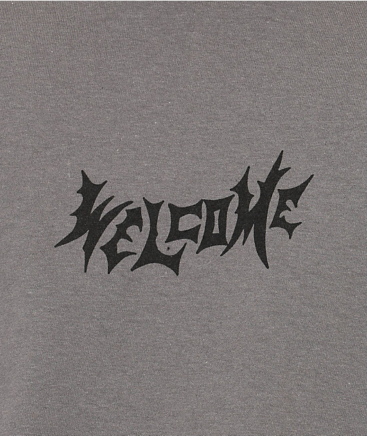 Welcome Castle Charcoal Long Sleeve T-Shirt