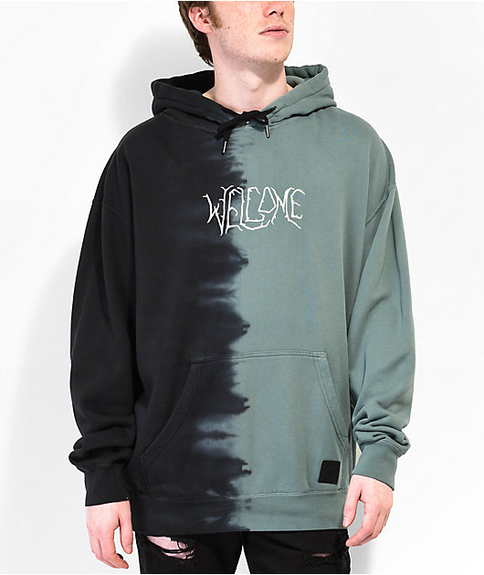 Black and green hot sale hoodie