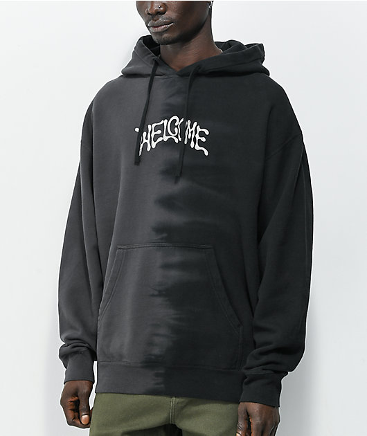 Grey and best sale black hoodie