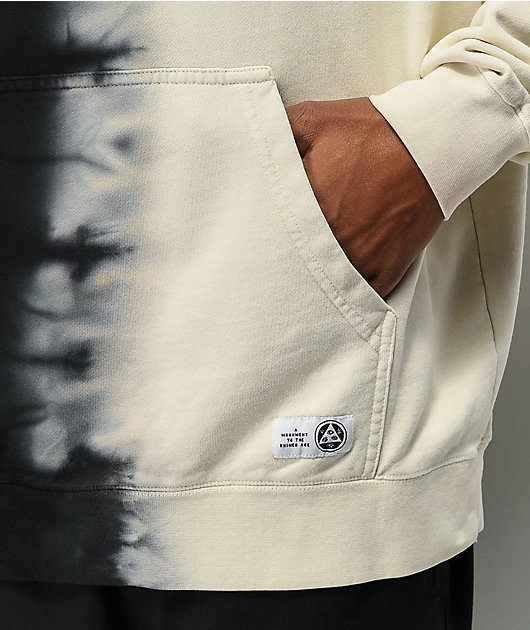 Welcome Chimera Dip-Dyed Bone White & Black Hoodie
