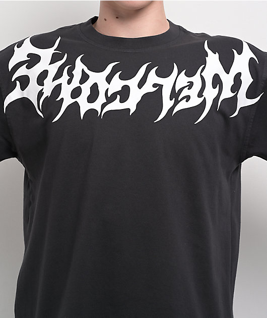 Welcome Collar Black T-Shirt