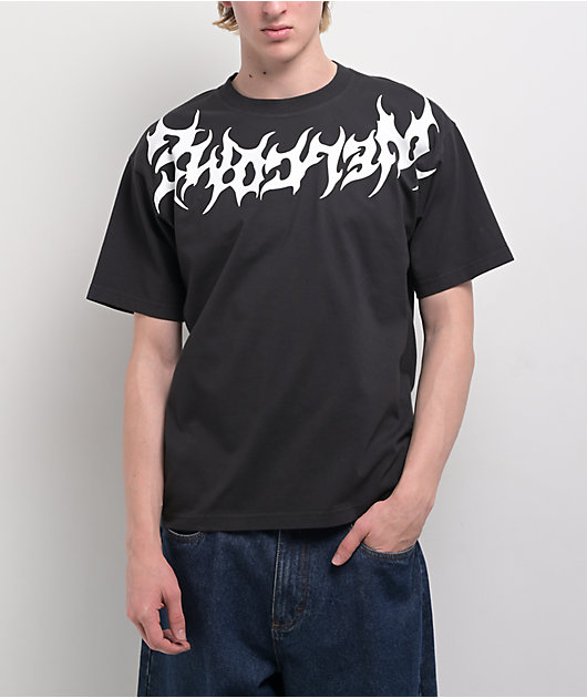 Welcome Collar Black T-Shirt