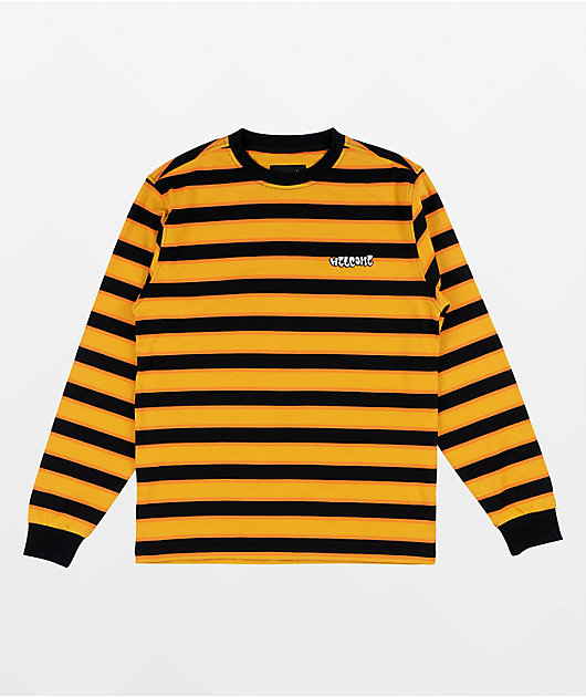 Golden yellow long sleeve shirt on sale