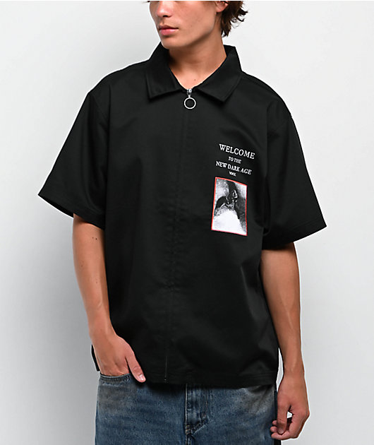 Welcome Dark Age Black Zip Work Shirt