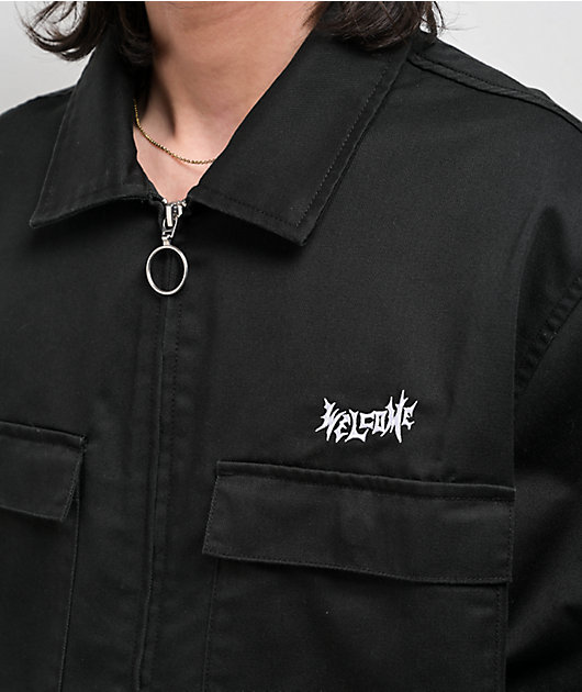 新品未使用》WELCOME BAPHOLIT ZIP WORK SHIRT Welcome Bapholit Black Short Sleeve Work Shirt | Zumiez
