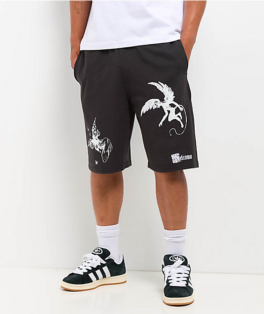 Welcome Duality Charcoal Sweat Shorts