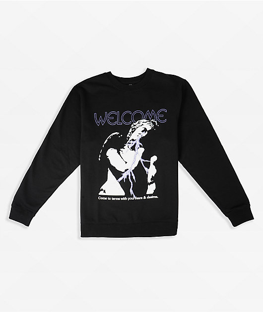 Welcome Eros Black Crewneck Sweatshirt