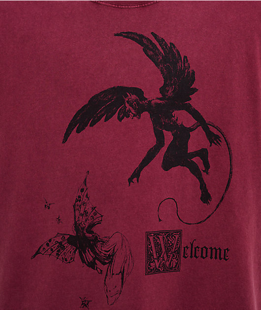 Welcome Fairy Red Wash T-Shirt