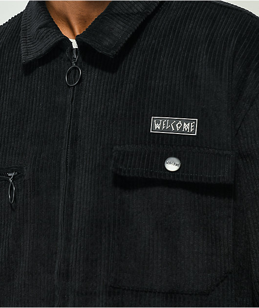 Welcome Hydra Black Corduroy Jacket