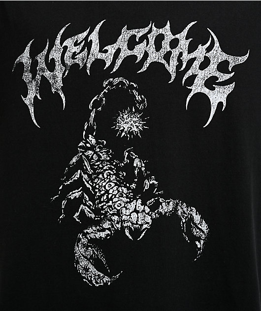 Welcome Mace Black Boxy T-Shirt