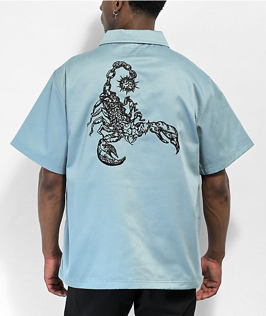 Welcome Mace Blue Short Sleeve Work Shirt | Zumiez