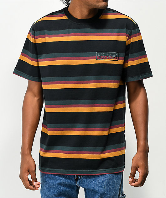 Welcome Medius Black Stripe T-Shirt | Zumiez