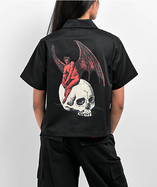 Welcome Nephilim Black Short Sleeve Work Shirt