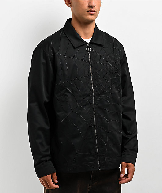 Welcome Nexus Embroidered Black Long Sleeve Work Shirt | Zumiez