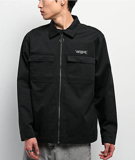 Welcome Paladin Black Long Sleeve Zip Work Shirt | Zumiez