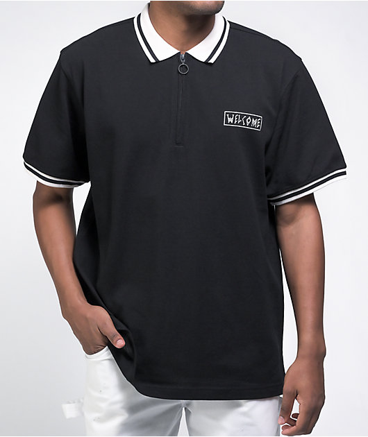 Welcome Parliament Black Polo Shirt