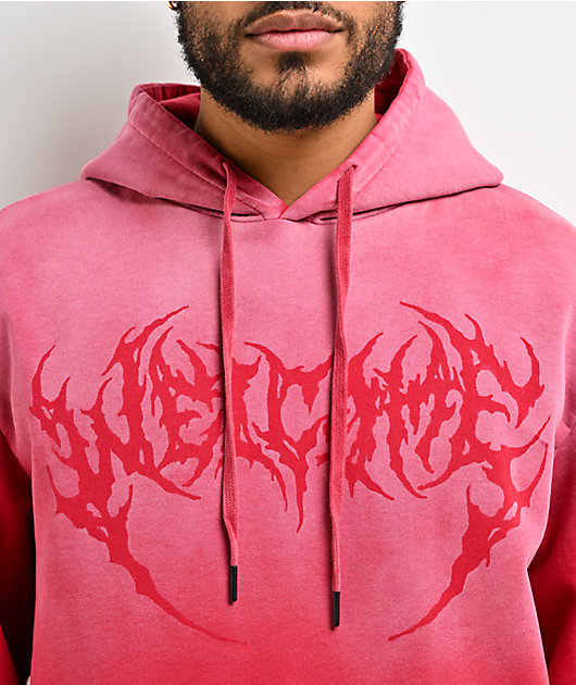 Welcome Phantom Sun Fade Red Hoodie