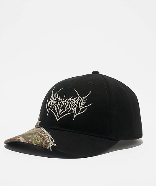 Welcome Splinter 2.0 Black & Camo Strapback Hat | Zumiez