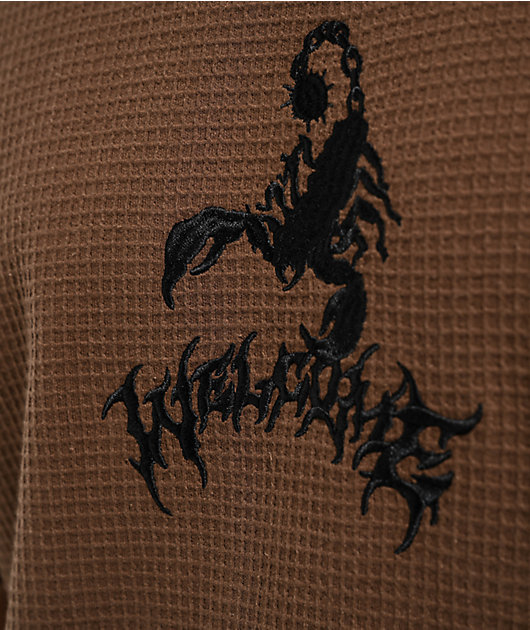 Welcome Stinger Brown Waffle Knit T-Shirt