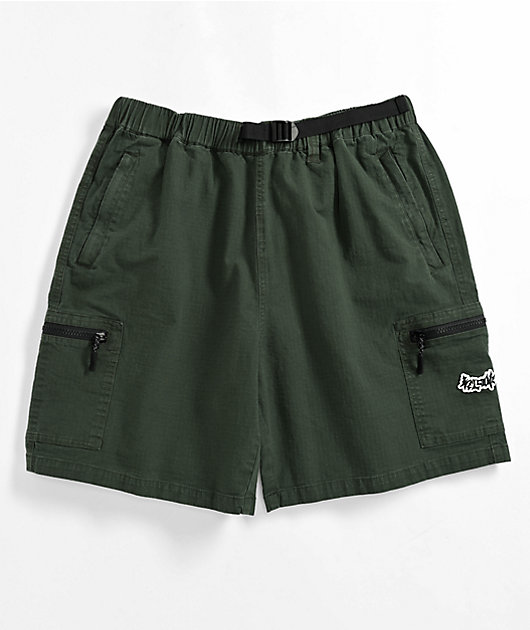 Welcome Summit Ripstop Green Cargo Shorts | Zumiez
