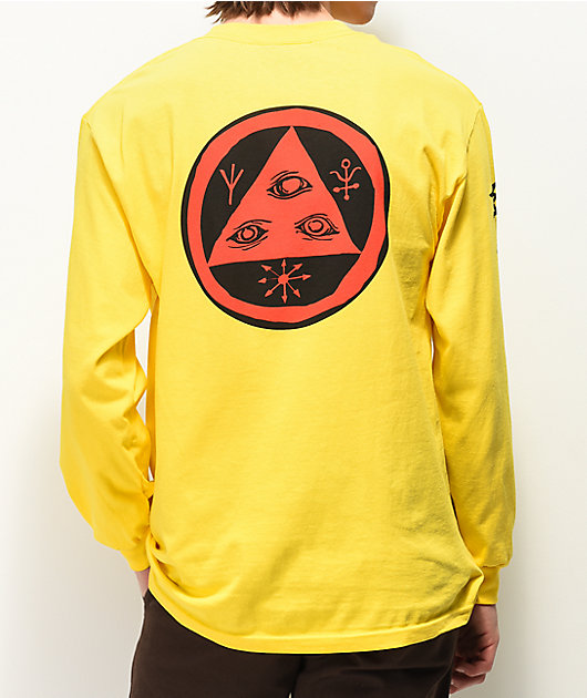 yellow longsleeve shirt