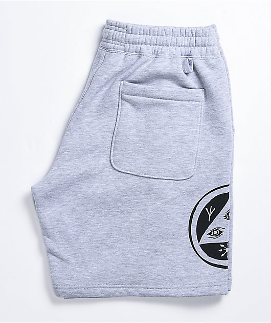 men grey sweat shorts