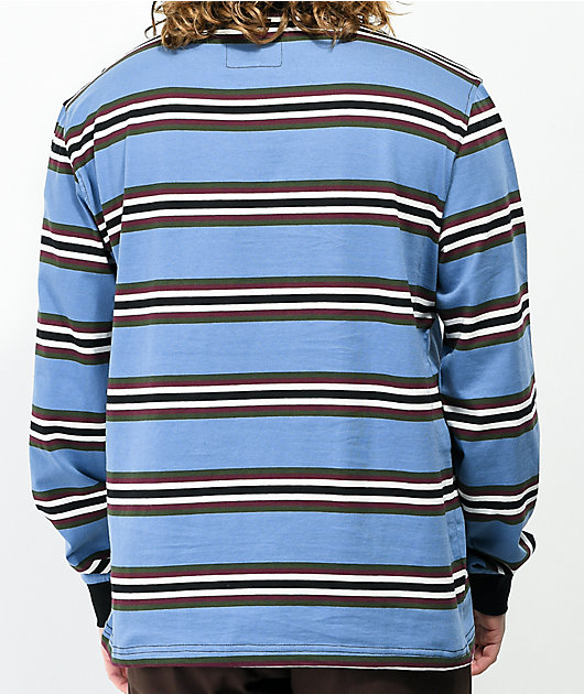 Welcome Thelema Blue Stripe Long Sleeve T-Shirt