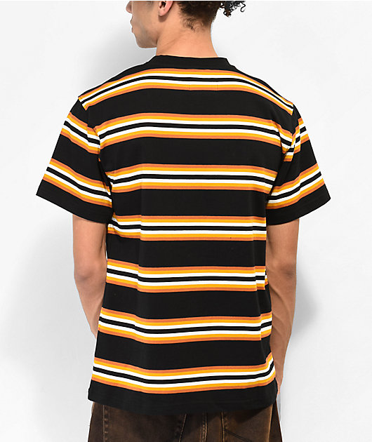 Black and yellow store striped t shirt