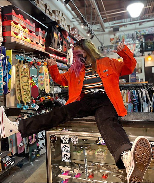 Welcome Thelma Green & Orange Stripe T-Shirt | Zumiez