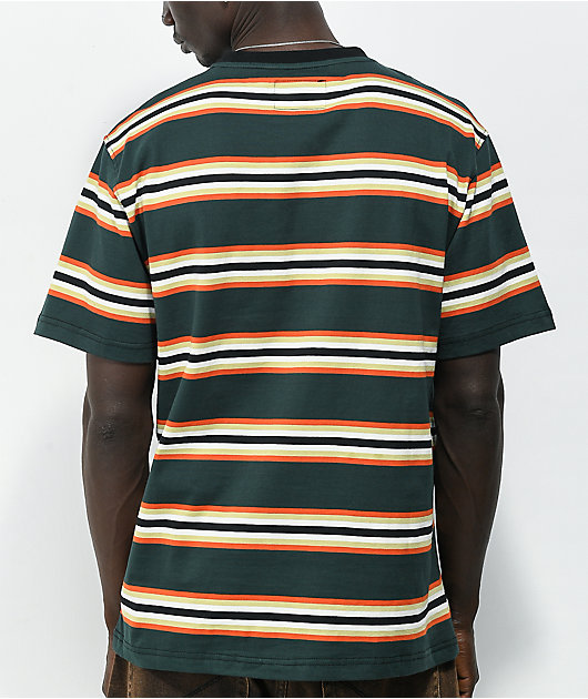Welcome Thelma Green & Orange Stripe T-Shirt | Zumiez
