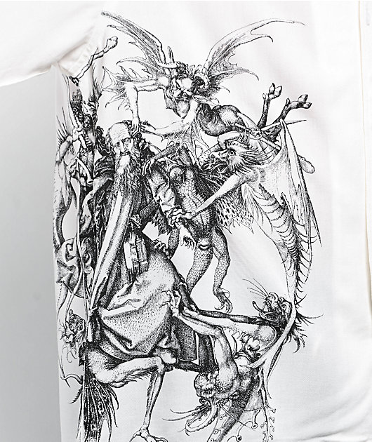 Welcome Torment White Short Sleeve Button Up Shirt | Zumiez