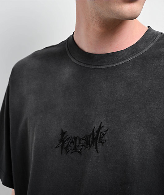 Welcome Vamp Enzyme Black Wash T-Shirt | Zumiez